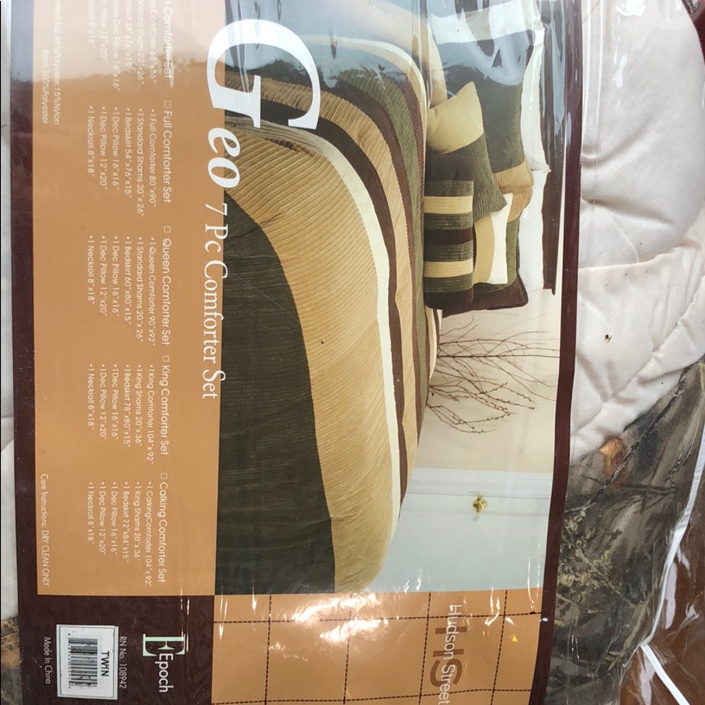 Geo 7 piece twin comforter set